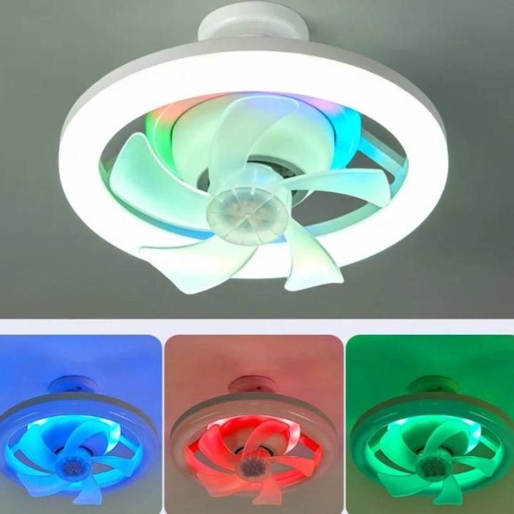 LED Tavan Lambasıyla Fan. 360° Salınım ™