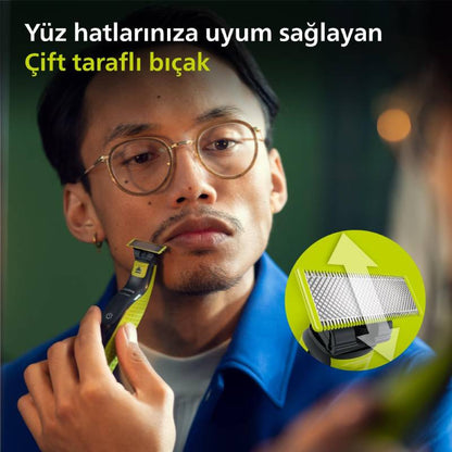 Philips Hibrit OneBlade™ Yüz Tıraş Makinesi. Nimh Teknolojisi 