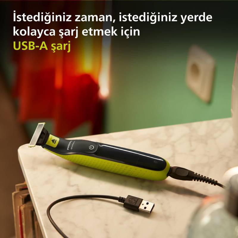 Philips Hibrit OneBlade™ Yüz Tıraş Makinesi. Nimh Teknolojisi 